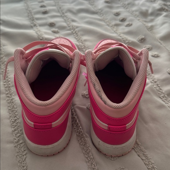 Pink and White Air Jordan Sneakers - Picture 3 of 7